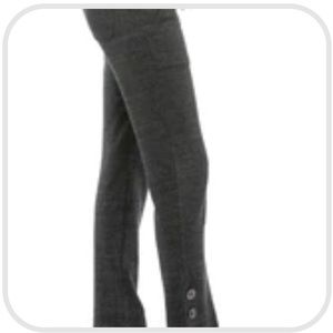 Hard tail sueded side button ankle sweatpant